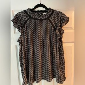 LOFT betterfly sleeve blouse XL